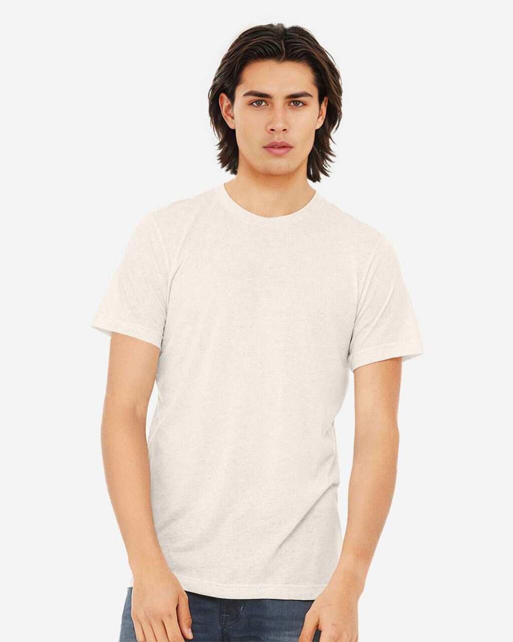 BELLA+CANVAS Lightweight Triblend Crewneck Short Sleeve T-Shirt for Everyday Wear, Casual Style & Custom Printing Unisex Tee